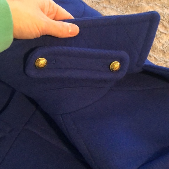 Basically Brand New stadium cloth by Nello Gori Jcrew Royal Blue Peacoat - Picture 7 of 8